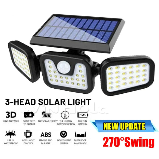 SolarGuard — Lámpara Solar LED con Sensor de Movimiento
