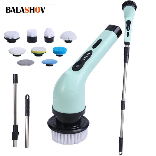 SpinClean 9en1 — Cepillo Eléctrico de Limpieza Giratorio