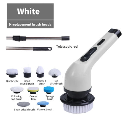 SpinClean 9en1 — Cepillo Eléctrico de Limpieza Giratorio