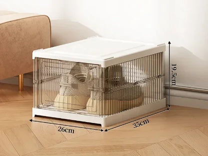 ClearShoe — Organizador Apilable de Zapatos Plegable