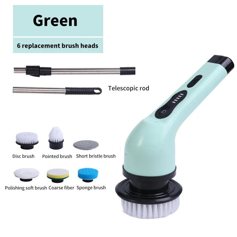 SpinClean 9en1 — Cepillo Eléctrico de Limpieza Giratorio