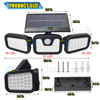 SolarGuard — Lámpara Solar LED con Sensor de Movimiento