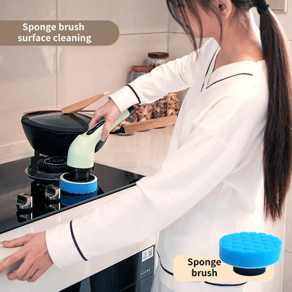 SpinClean 9en1 — Cepillo Eléctrico de Limpieza Giratorio
